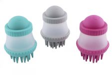 Щетка (Nunbell) для мытья собак с дозатором 11х7.5см