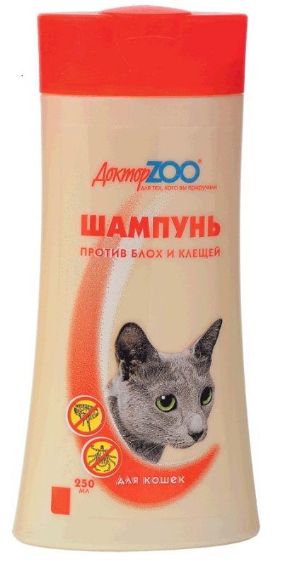 Шампунь (ДокторZoo) 0,25л антипаразитарный для кошек