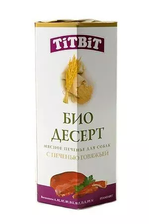 TiTBiT 0,35кг печенье Био десерт с печенью для собак