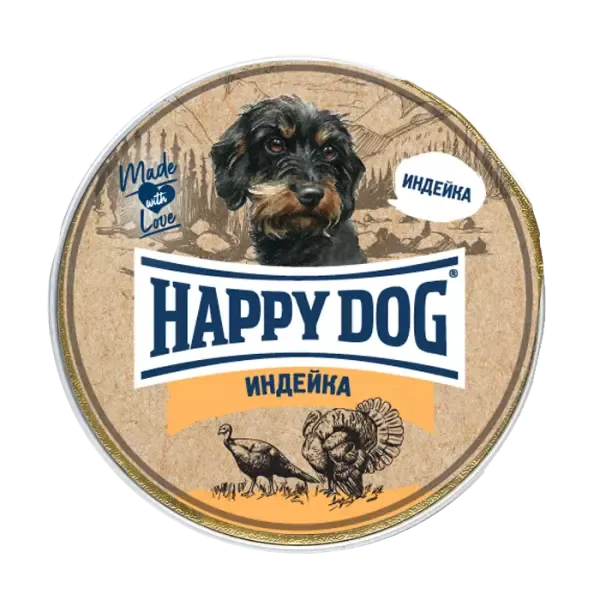 Happy Dog Natur Line 0,125кг индейка паштет для собак 