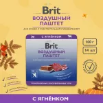 Brit 0,1кг Воздушный паштет ягненок для кошек с чувствительным пищеварением, ламистер (5060900) Brit 0,1кг Воздушный паштет ягненок для кошек с чувствительным пищеварением, ламистер (5060900)