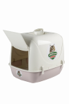 Туалет (Сибирская кошка) Альбус  50*38*40см закрытый с сеткой пудровый Туалет (Сибирская кошка) Альбус  50*38*40см закрытый с сеткой пудровый