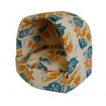 Лежанка (Зооэкспресс) домик Эстрада 'Ривьера' поплин №2 42*36*36см бежевый