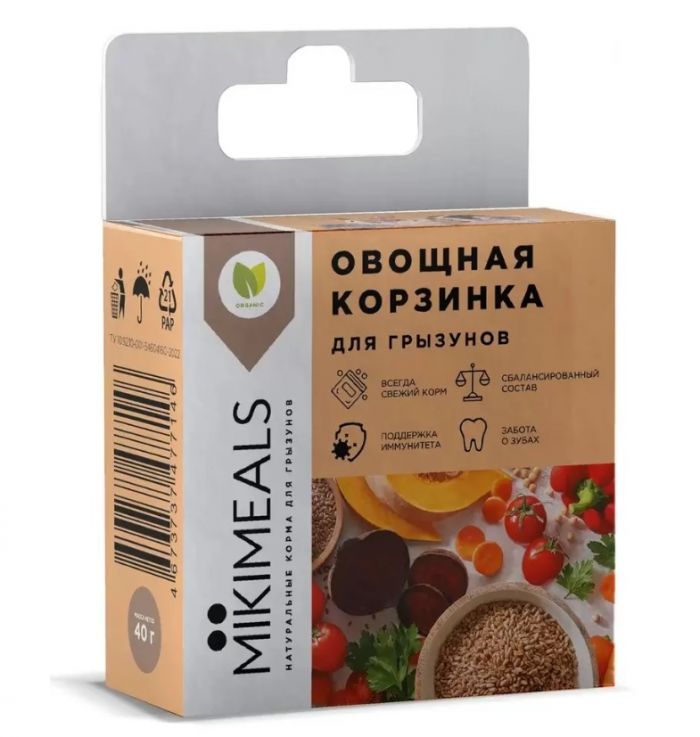 Микимилс (Mikimeals) 0,04кг Корзина овощная для грызунов