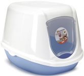 Туалет-домик (Beeztees) 400494 для котят, бело-синий, 44*35*32см Туалет-домик (Beeztees) 400494 для котят, бело-синий, 44*35*32см