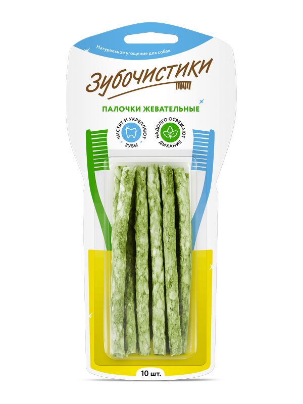 Зубочистики 0,085кг Палочки жевательные (10шт) (76050267)