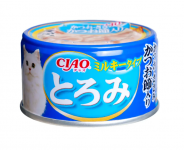 INABA CIAO Toromi Milky 0,08кг RU309 для кошек Тунец Кацуо и кур филе с кацуобуси в овсяном молоке
