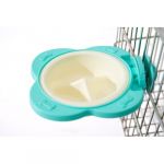 Миска (Чудодом) подвесная в клетку, съемная для животных, 400мл, 20х4см