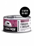 Bowl Wow 0,1кг паштет говядина для стерилизованных кошек (665793)