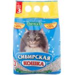 Наполнитель (Сибирская кошка) 3л  Эффект впитывающий АКЦИЯ Наполнитель (Сибирская кошка) 3л  Эффект впитывающий АКЦИЯ