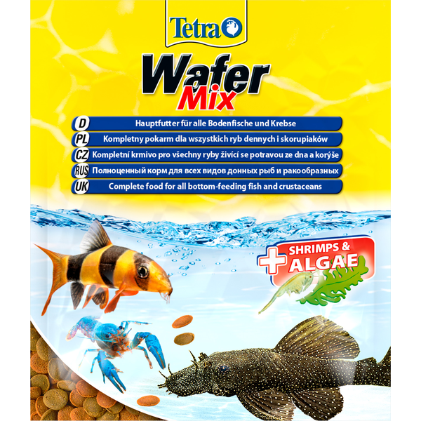 Tetra Wafer Mix Sachet 0,015кг корм со спирулиной для донных рыб