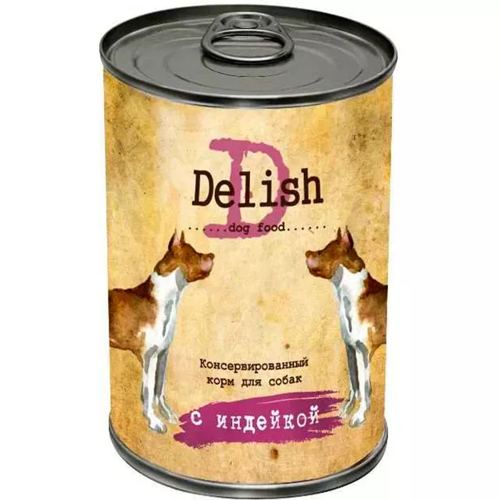 Delish 0,97кг индейка консервы для собак