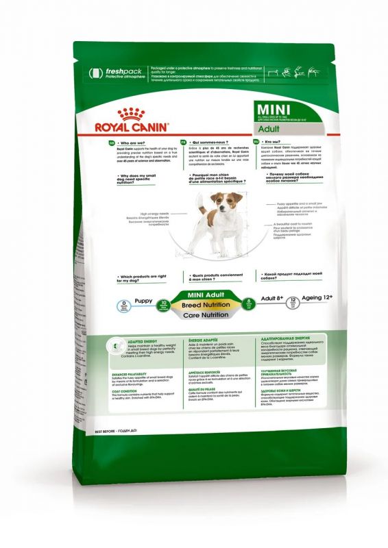 Royal Canin Mini Adult Корм ​​сухой для взрослых собак небольших размеров от 10 месяцев  8 кг