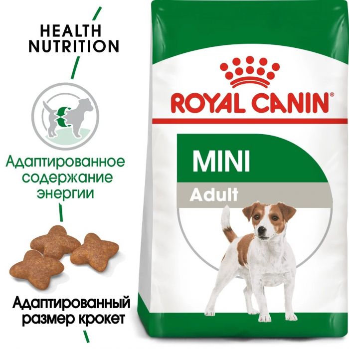 Royal Canin Mini Adult Корм ​​сухой для взрослых собак небольших размеров от 10 месяцев  8 кг