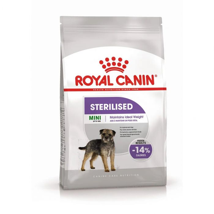 Корм Royal Canin Mini Sterilized сухой для взрослых стерилизованных собак небольших размеров, наклонных к набору веса