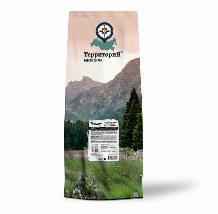 ТерриториЯ Таймыр 20кг рыба с брусникой сухой для взрослых собак средних и крупных пород (560360) (Только для заводчиков)