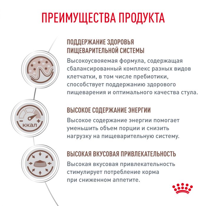 Royal Canin GASTROINTESTINAL (ГАСТРОИНТЕСТИНАЛ) Корм ​​сухой полнорационный диетический для взрослых собак при расстройствах пищеварения. Ветеринарная диета.