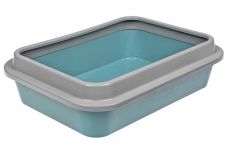 Туалет (Сибирская кошка) глубокий с бортиком (37*27,5*10) тиффани Туалет (Сибирская кошка) глубокий с бортиком (37*27,5*10) тиффани