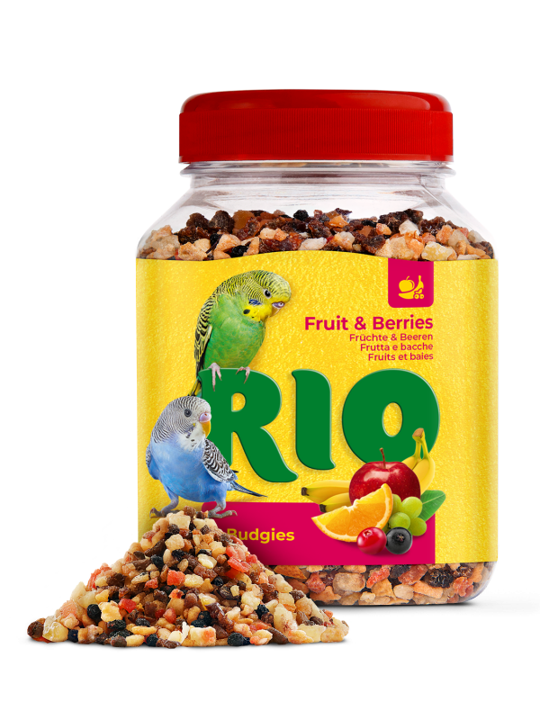 Rio 0,18кг лакомство Фруктово-ягодная смесь для волнистых попугайчиков