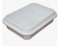 Туалет (Сибирская кошка) премиум глубокий с бортиком для кошек, белый Туалет (Сибирская кошка) премиум глубокий с бортиком для кошек, белый