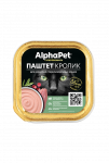 AlphaPet Superpremium (АльфаПет) 0,1кг  ламистер паштет с кроликом для стерилизованных кошек (816972)