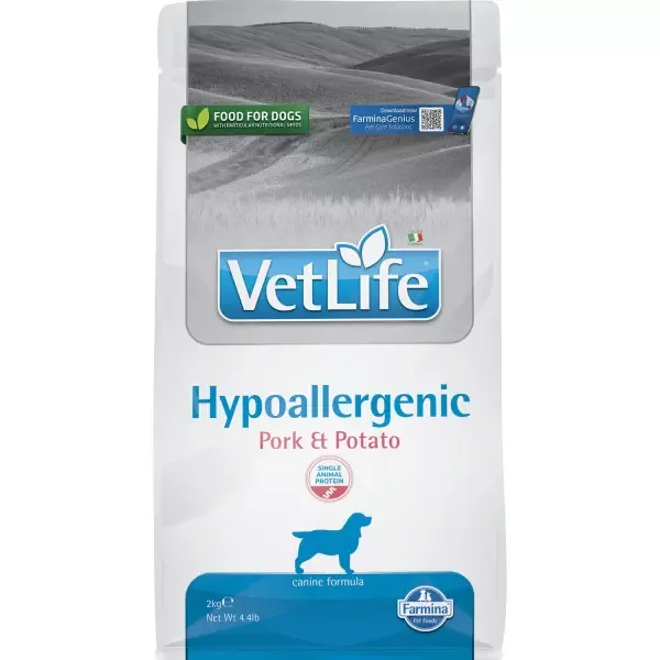 Farmina (Фармина) Vet Life Dog Hypoallergenic 2кг свинина с картофелем для собак
