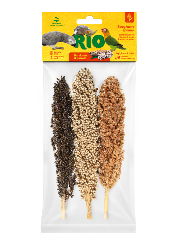 Rio Сорго в колосьях 0,175кг для средних и крупных попугаев (182336)