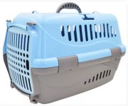 Переноска (Зооэкспресс) Турне с пластиковой дверцей 48*32*32 см для животных голубая Переноска (Зооэкспресс) Турне с пластиковой дверцей 48*32*32 см для животных голубая