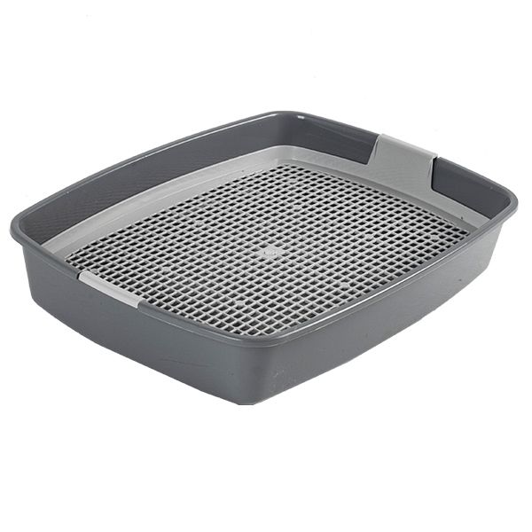 Туалет Сибирская кошка Мяус с сеткой высокие ножки (40*30*7) телегрей