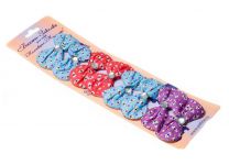 Бантик-заколка (V.I.Pet) 15082 Комильфо, 6,5 см (8шт)