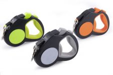Рулетка Nunbell со светоотражающим элементом l=5м до 20кг 16х14х3см, микс для собак