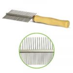 Расческа (Triol) M306 деревянная ручка двухсторонняя 19/30 зуб. Расческа (Triol) M306 деревянная ручка двухсторонняя 19/30 зуб.