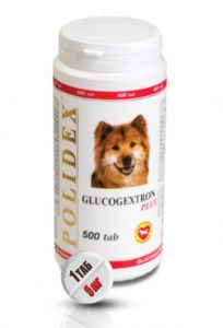 Polidex Glucogextron Plus 500шт витаминно-минеральный комплекс для собак