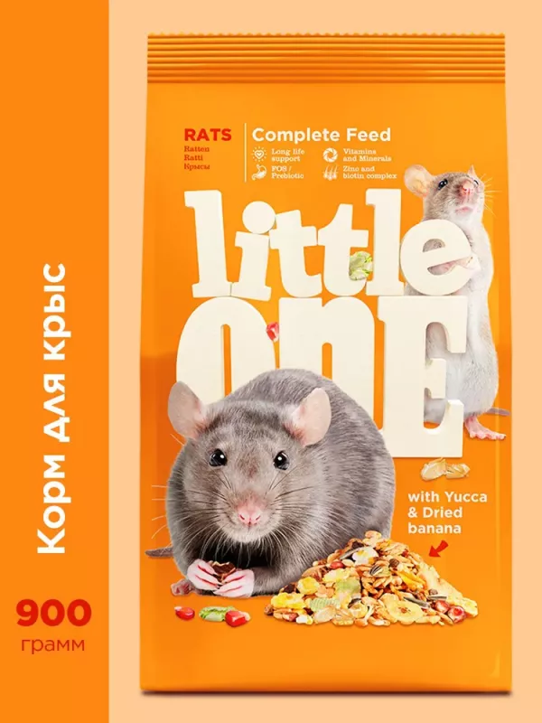 Little One 0,9кг Корм для крыс
