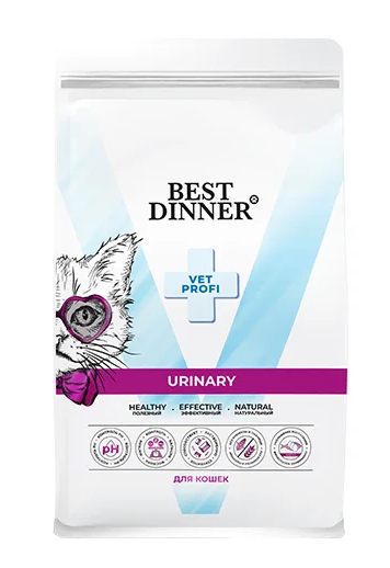 Best Dinner Vet Profi Urinary 7кг сухой при струвитном уролитиазе с поддерж. мочевыводящих путей для кошек (406272)