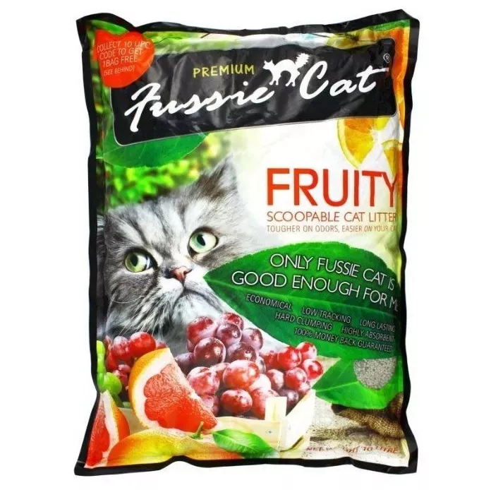 Наполнитель (Fussie Cat) 5л Фруктовый комкующийся