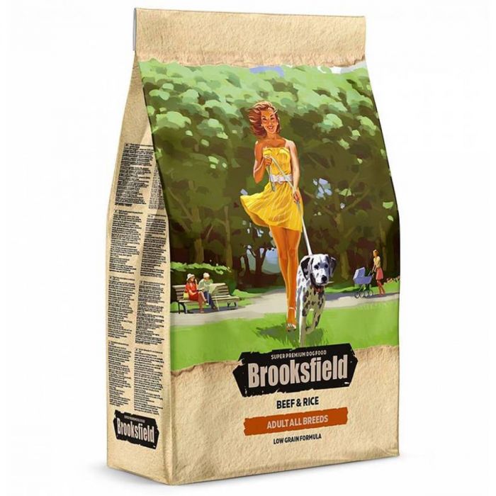 Brooksfield Adult Dog All Breeds Beef 12кг говядина/рис сухой для собак (354479) NEW