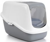 Туалет-домик (Beeztees) 400465 Nestor для кошек, серо-белый, 56*39*39см Туалет-домик (Beeztees) 400465 Nestor для кошек, серо-белый, 56*39*39см