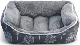 Лежанка (Triol) прямоугольная Сказочный лес M, серая, 62*53*24см