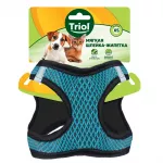 Шлейка-жилетка (Triol) мягкая L, обхват груди 47-50см нейлоновая бирюзовая Шлейка-жилетка (Triol) мягкая L, обхват груди 47-50см нейлоновая бирюзовая