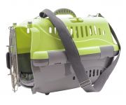 Переноска (ЗЭ) Турне АВИА с металлической дверцей (коврик + ремень) 48*32*32 см для животных, зеленая Переноска (ЗЭ) Турне АВИА с металлической дверцей (коврик + ремень) 48*32*32 см для животных, зеленая