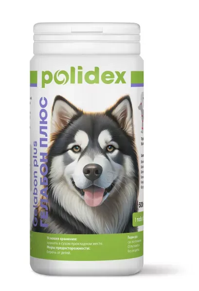 Polidex Gelabon Plus 500шт Витаминно-минеральный комплекс для собак