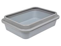 Туалет (Сибирская кошка) глубокий с бортиком (37*27,5*10) пепельный Туалет (Сибирская кошка) глубокий с бортиком (37*27,5*10) пепельный