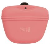 Сумочка (ZooOne) для лакомств силиконовая с магнитным замком, размер L, красная