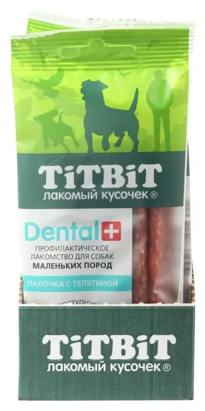 TiTBiT  DENTAL + 0,02кг Палочка с телятиной для собак маленьких пород