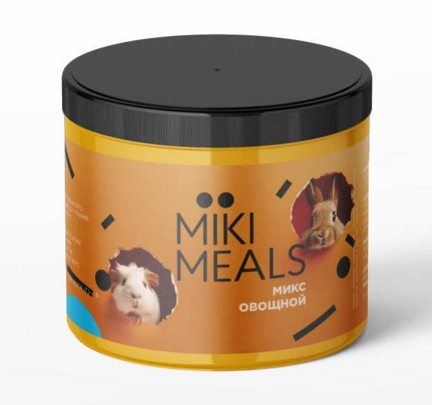 Микимилс (Mikimeals) 0,15кг Овощной микс для грызунов, банка (565015)