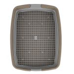 Туалет Сибирская кошка Мяус с сеткой высокие ножки (40*30*7) капучино