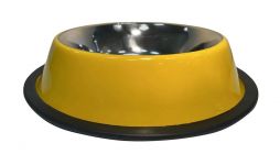 Миска (ZR) 0,45л жёлтая металл