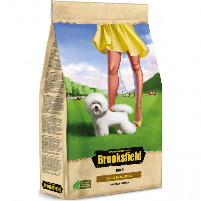 Brooksfield Adult Dog Small Breed  0,7кг утка/рис сухой для собак (354349) NEW