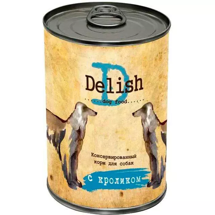 Delish 0,97кг кролик консервы для собак